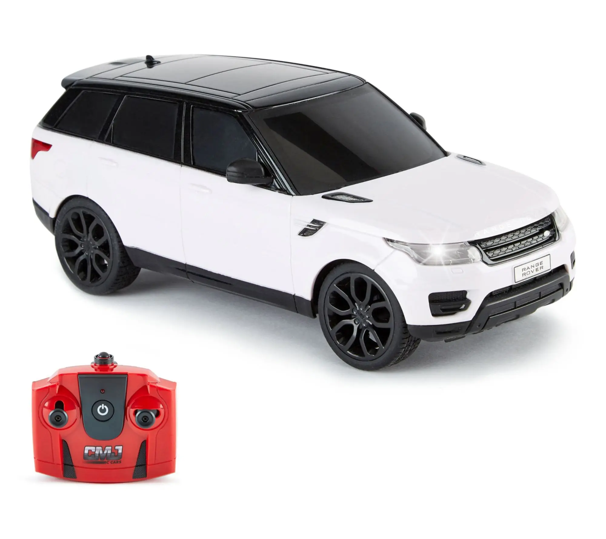 CMJ RC Cars White Range Rover Remote Control Radio SUV Vehicle