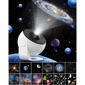 Galaxy Projector Star Lights for Bedroom - 13 4K Galaxy Discs Planetarium Night Sky Light Projector for Kids Include 2 Christmas 1 Halloween Disc Starlight Ceiling Projector Room Home Decor