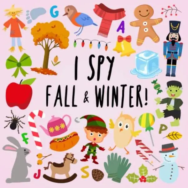 USED Book - I Spy - Fall and Winter!: A Fun Picture Puzzle Book for 3-5 Year Olds (I Spy Book Collection for Kids) by Books For Little Ones (Paperback) - english