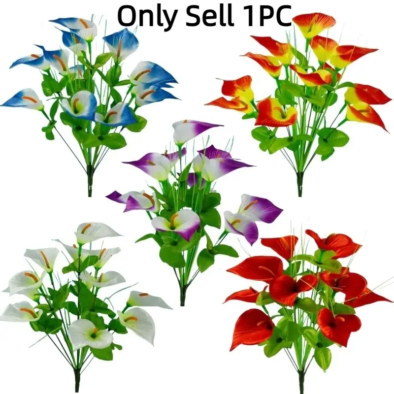 12 Head Lotus Flower Bouquet, Artificial Flowers for Weddings and Parties, Home and Garden Decor, Realistic Floral Centerpiece