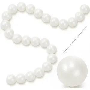 80 Pcs Quick Link Pearl Ball Garland Pits Pearl Ball Decoration Chain for Wall Arches Chains Birthday Party Wedding Anniversary Graduation Arch Party Decor