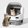 Warcat Automatic Open-Top Cat Litter Box - Self-Cleaning with Built-in Safety Sensors, App-Free for Effortless Use, 10-Day Waste Hold, 24lb Capacity, 8L Litter Capacity #Familyfun #Cozyhome