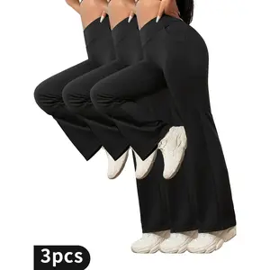 Women's Bootcut Yoga Leggings with Deep Pockets - High-Waist Tummy Control, Four-Way Stretch - Perfect for Gym Workouts, Dance Practices & Outdoor Hikes