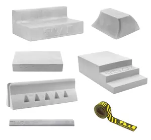 Monument Series Fingerboard Skate Park - Includes 6 Obstacles & Transition Tape