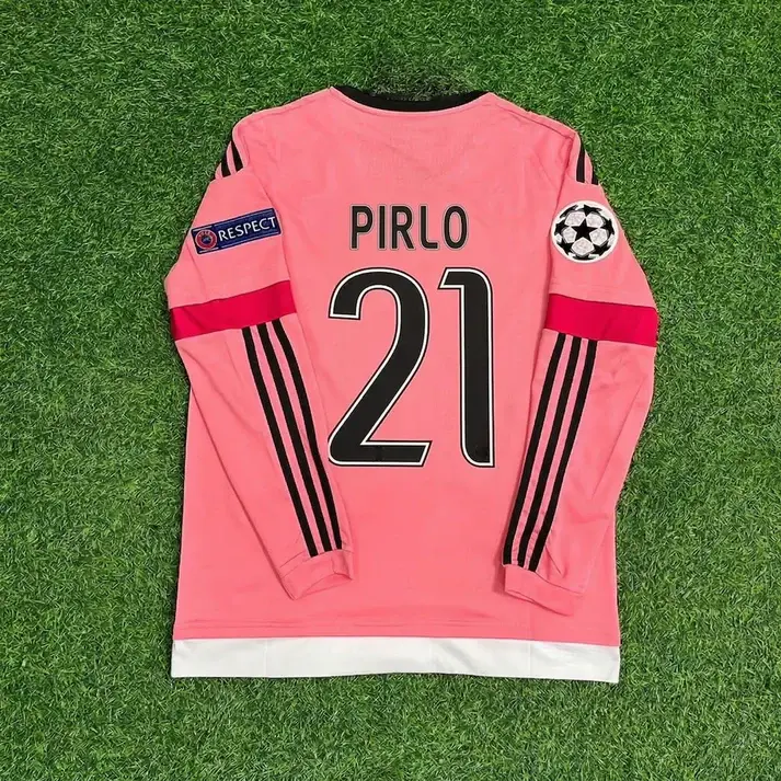 Pirrlo #21 Retro 2015/16 Pink Long Sleeve Jersey