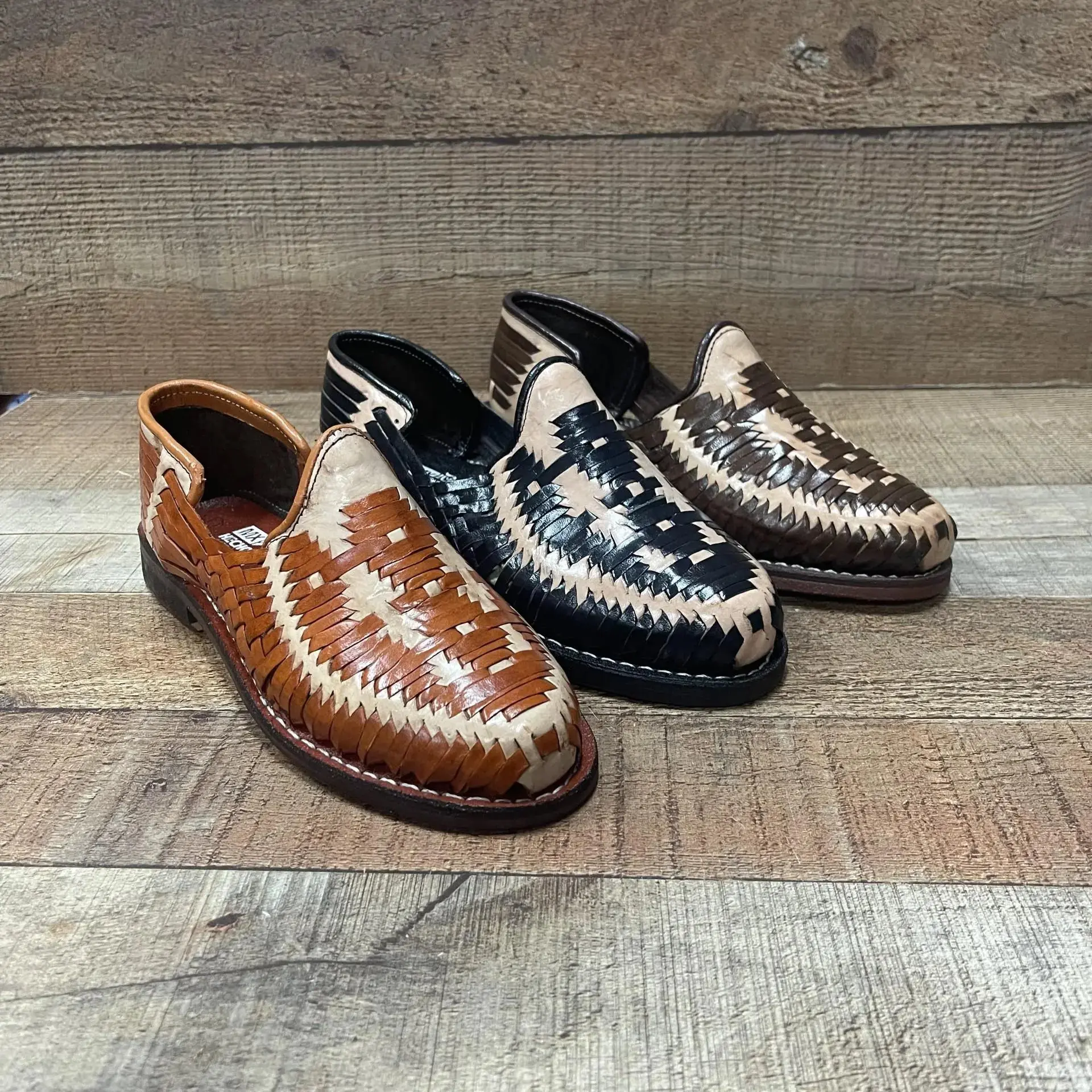 Men's Closed Toe Sandal Moccasin Huaraches Est.005 Mocasin Cuadritos