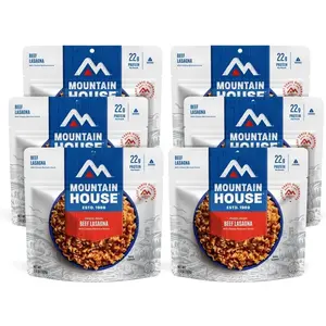 House Beef Lasagna FreezeDried Food for Camping, 12 Servings, 30Year ShelfLife