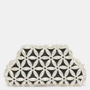 Dolce Vita MARLOW CLUTCH BLACK SATIN PEARL