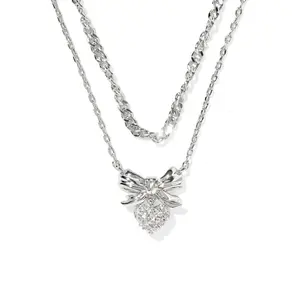 Kendra Scott Bow Multi-Strand Necklace - Silver