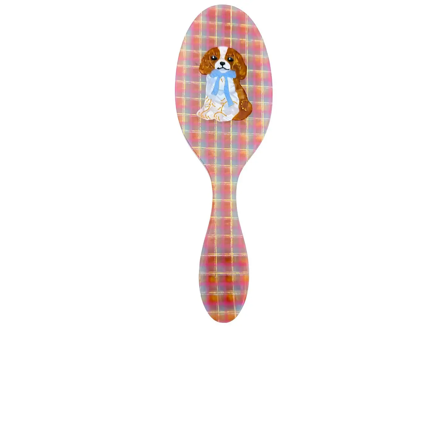 Solar Eclipse Hand-painted King Charles Amazing Hair Day Brush