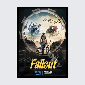 FALLOUT TV SERIES FULL CAST SIGNED AUTOGRAPH POSTER PRINT