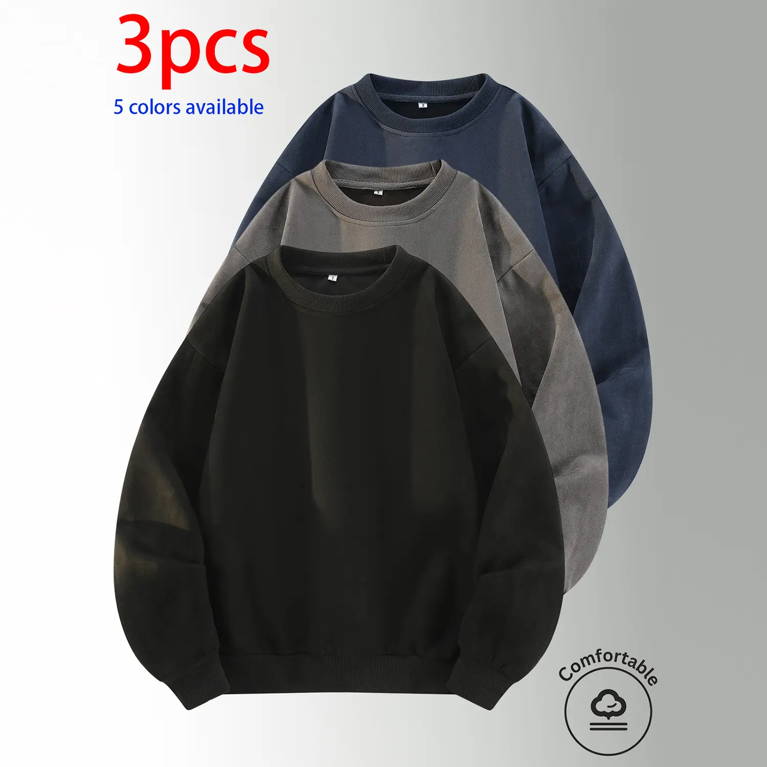 Black + Dark Gray + Dark Blue
