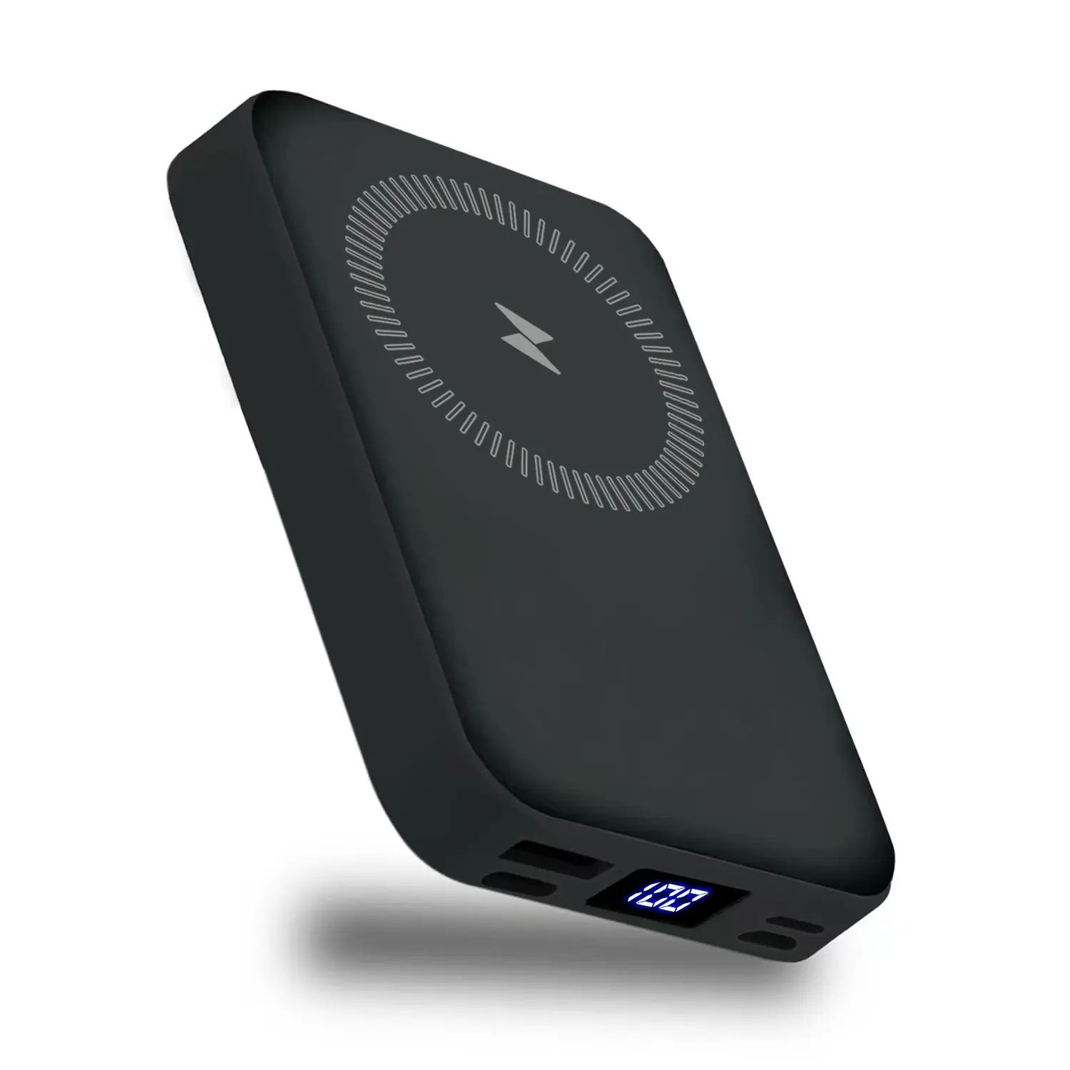 10000mAh MagSafe Magnetic Wireless Portable Charger with Stand, 22.5W PD Fast Charging, USB-C/Lightning Cables, LED Display Phone Holder for iPhone 17-12 & Android Devices, Phone Accessories Chargers, Modern Power Banks, Multi-Port Portable Power Banks, 5