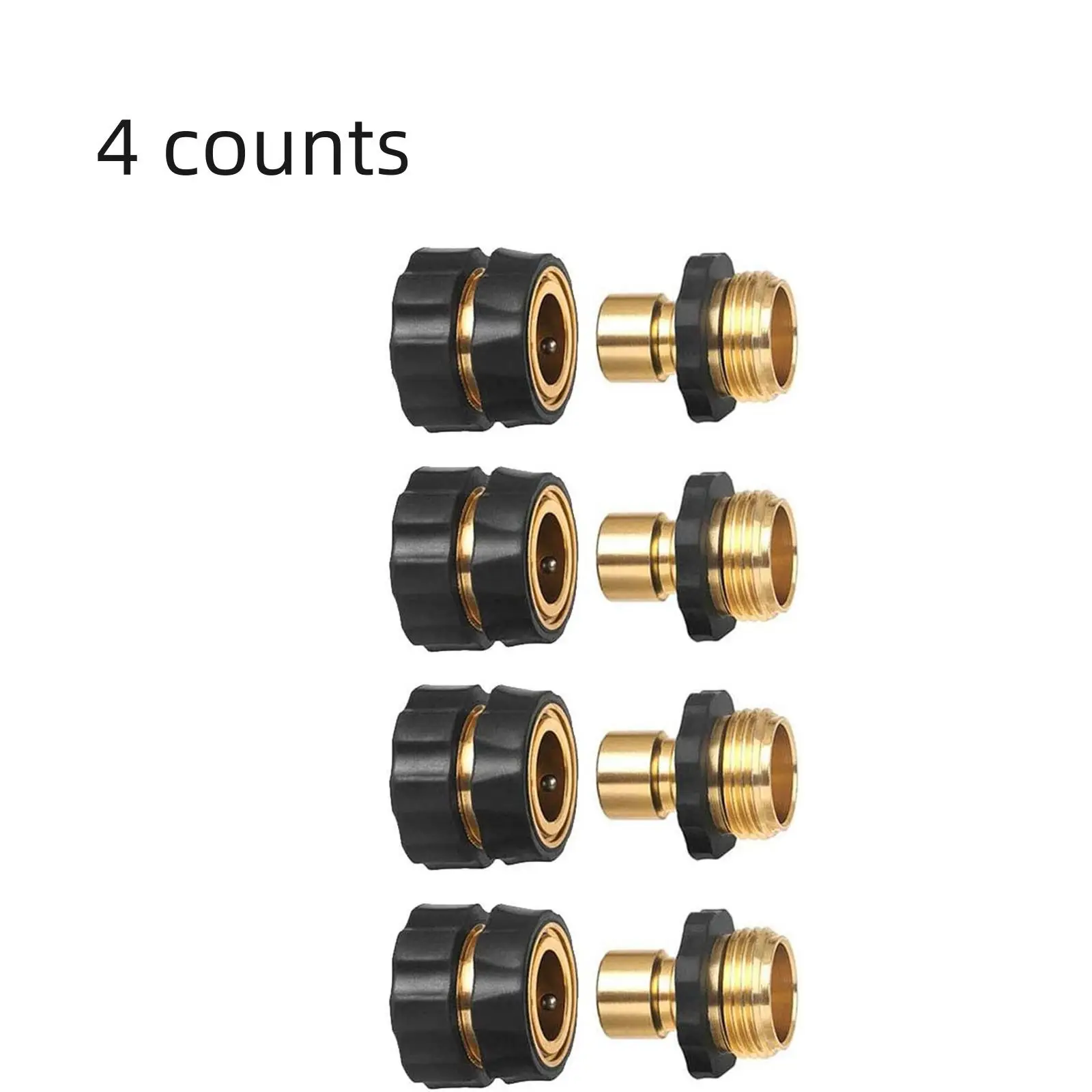 Hose Nipple Connector Gardening Tool Accessories (4 Counts/set), Household Easy To Use Water Pipe Connector, Durable and Practical, Suitable for All K