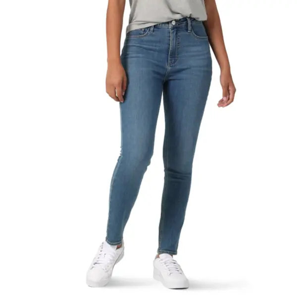 Lee? Women's High Rise Skinny Jean, Clothing Size:18L Fit Leather Pocket Womenswear