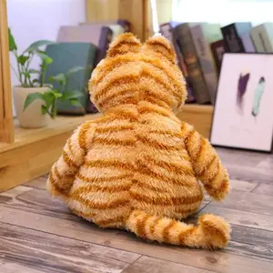 Cute Fat Cat Plush Toy 11.8-inch Large Funny Kitten Doll Cat Stuffed Animal Christmas Birthday Gift
