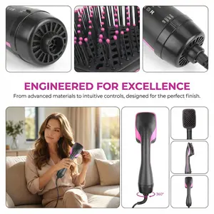 Best 2 in 1 Hair Dryer Brush – Curling & Straightening Tool #TikTokBeauty #ViralTool #FYP #HairTransformation #BeautyMustHave