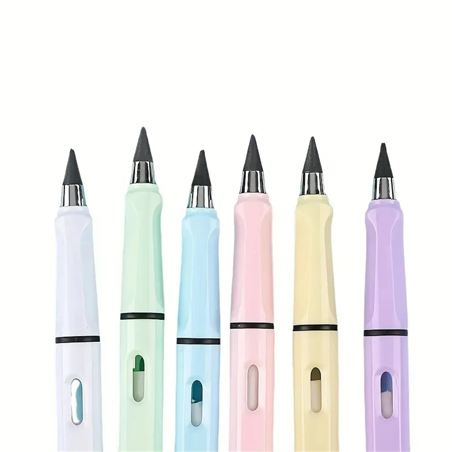 6pcs/Set Infinity Pencil No Ink Unlimited Writing Art Eternal Pencils Sketch School Items Kawaii Pens Back To School Supplies