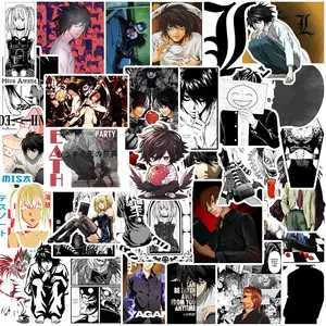 Death Note PVC Waterproof Anime Design Stickers Set, 2 Sets/54 Pieces, Decorative Stickers for Water Bottles Books Laptops Suitcases Fridges