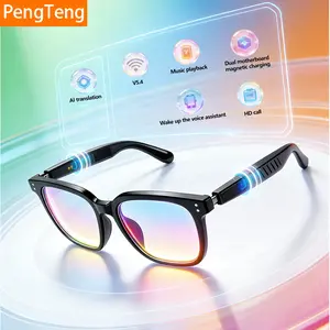 F66 Smart Glasses: 160 Languages Simultaneous Interpretation, Remote Photography, AI Smart Interaction, HD Microphone, Lossless Speaker, All-in-One Reading & Business Companion, Perfect Gift for 2026, Must-Have for Gifting, Wireless Smart Glasses