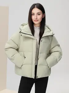 The Pinnacle of Winter Bread 2026 Women's Short Hooded Thickened Puffer Jacket, Cold-Proof Warm & Stylish Winter Puffer Coat
