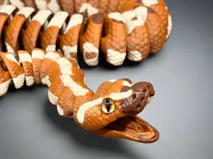 3D printed Articulated Ball Python