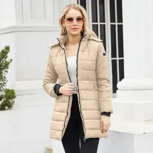 2024 new anti-splashing cotton clothes removable hat long-sleeved pie to overcome autumn and winter warm jacket cotton-padded clothes women