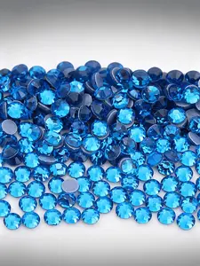 2880pcs Transparent Cape Blue Hot Pressed Glass Rhinestones, DIY Jewelry Accessories, Perfect for Creative Designers, All Seasons