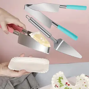 2 Pieces Cake Slicer Cutter,Multi Function Stainless Steel Cake Spatula Server Set for Cakes Pie Desserts Pizza,Kitchen Utensils Smooth Birthday