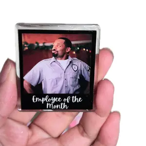 employee of the month badge reel Design Glitter Finish and Character Icons for Everyday Use, great gift