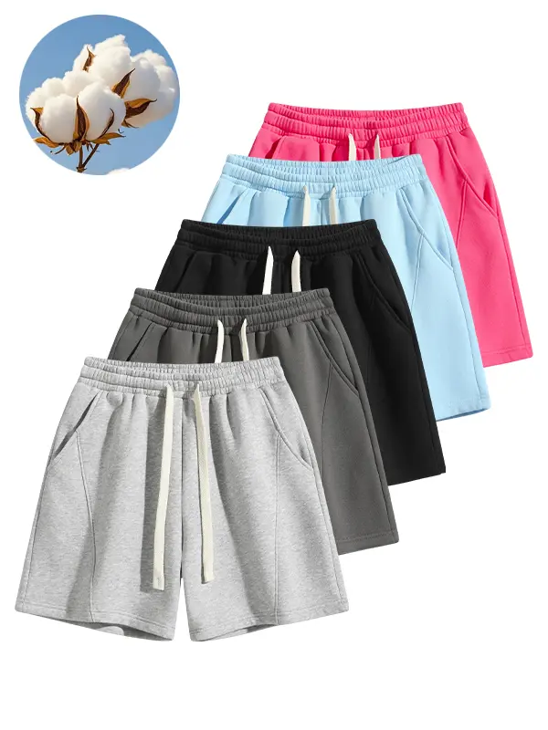 Men’s shorts with pockets, 5″ inseam; lightweight, breathable, casual, comfortable shorts for running, gym workouts; men’s bottoms for all seasons