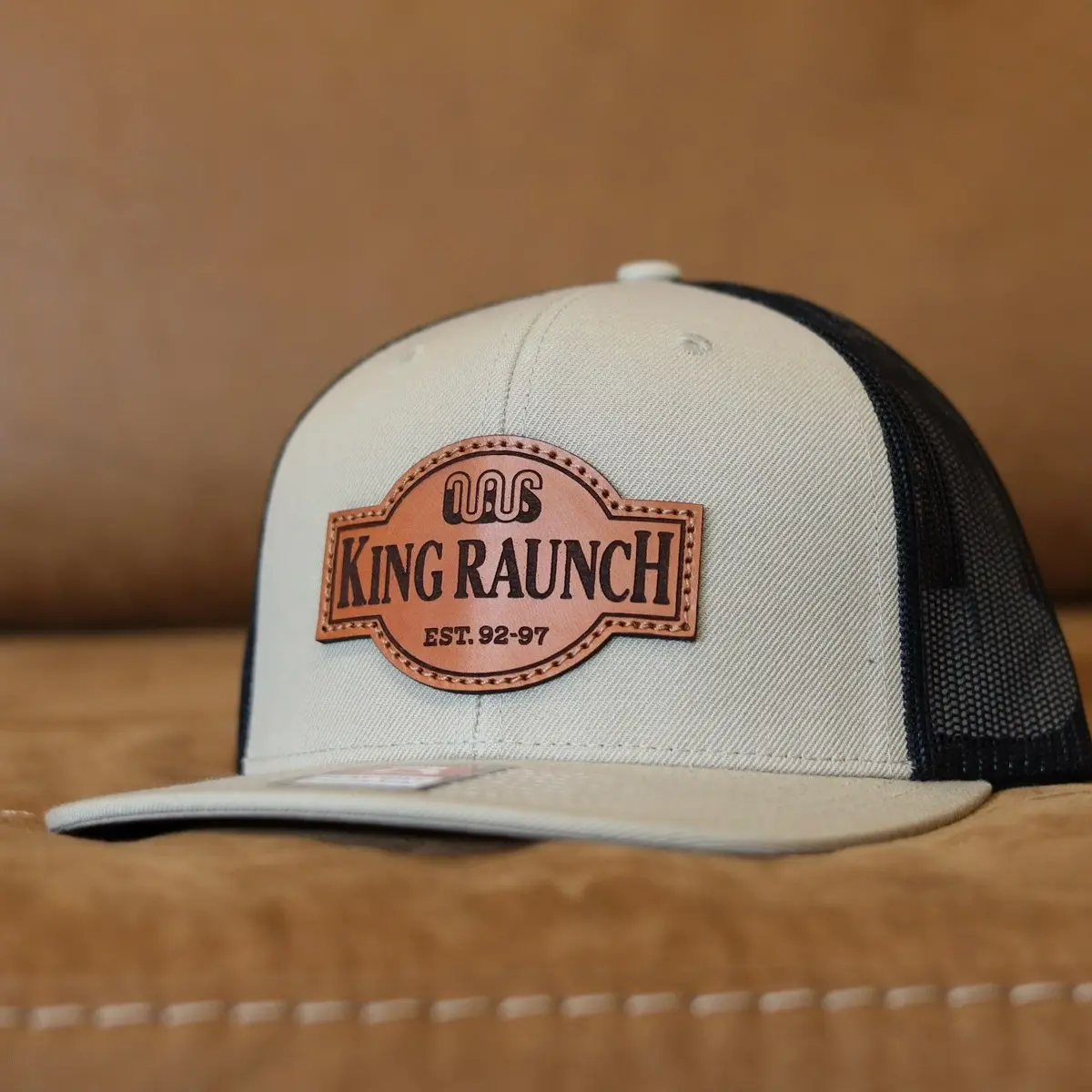 Khaki / Black - Richardson 511 - Flat Bill (Limited Edition King Raunch)