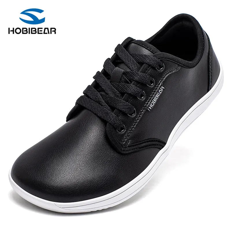 HOBIBEAR Womens Mens Wide Barefoot Sneakers Slip on Shoes Lightweight Comfortable Waterproof Athletic Footwear Closed Training Trainer Rubber