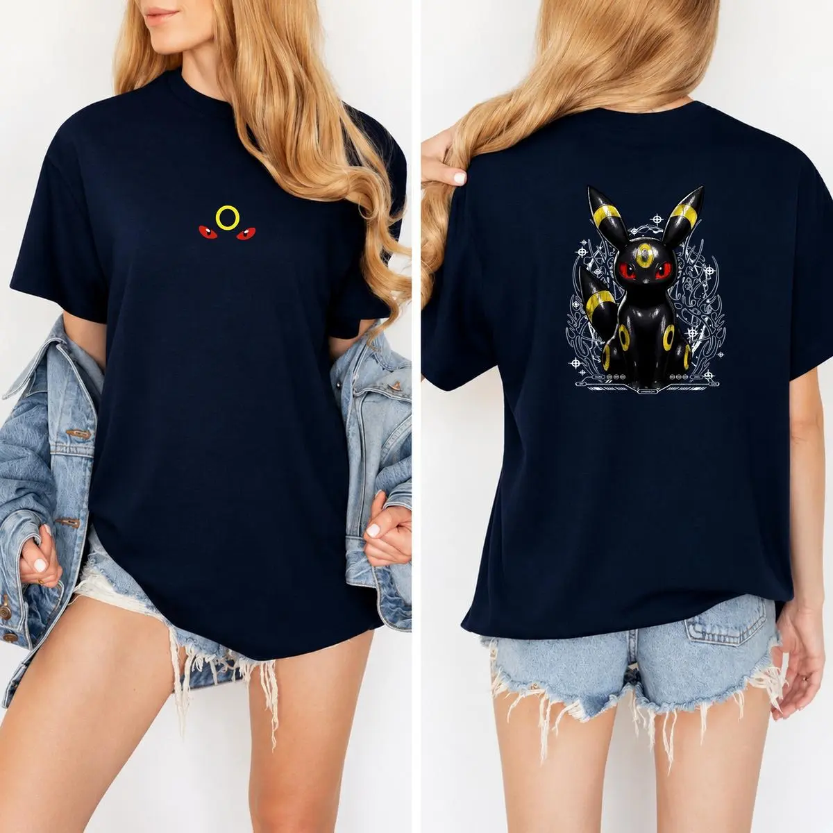 Pocket Monsters Umbreon Vintage Unisex_151 Cotton Top Hoodie Sweatshirt for Men & Women