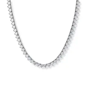 3-prong Tennis Necklace