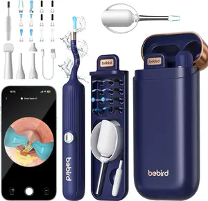 FREECUBE Ear Cleaning Camera Wax Removal Tool kit, Smart APP Control Ear Scope Otoscope Camera Light, Visual Ear Picker Wireless Earwax Remover Tweezers for Adults & Kids