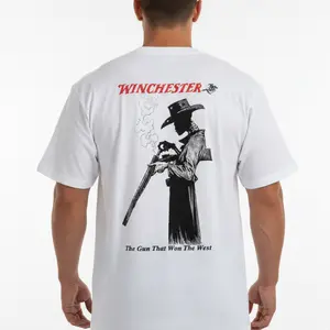 Vintage Winchester Cowboy 2-Sided Men T-Shirt Western Outfit Short Sleeve Crewneck For Him For Her