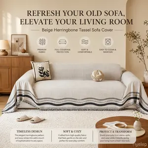 Chenier sofa set 1 piece living room decorative sofa cover blanket, suitable for all season protection sofa, soft pet friendly, suitable for 1 to 4 seater sofa, machine washable and hand washable