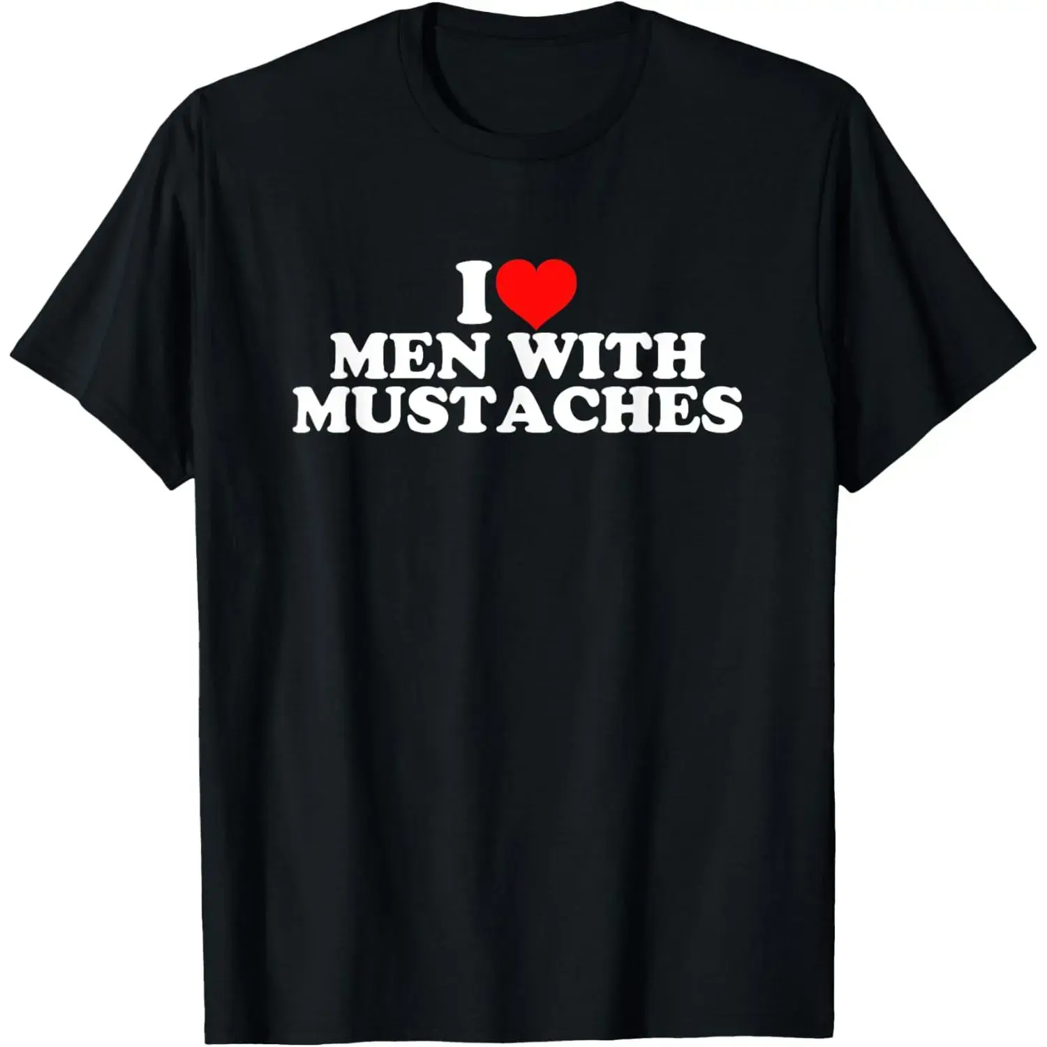 Men's Mustache T-Shirt - US-Made, Stylish Menswear Top for Personal Expression