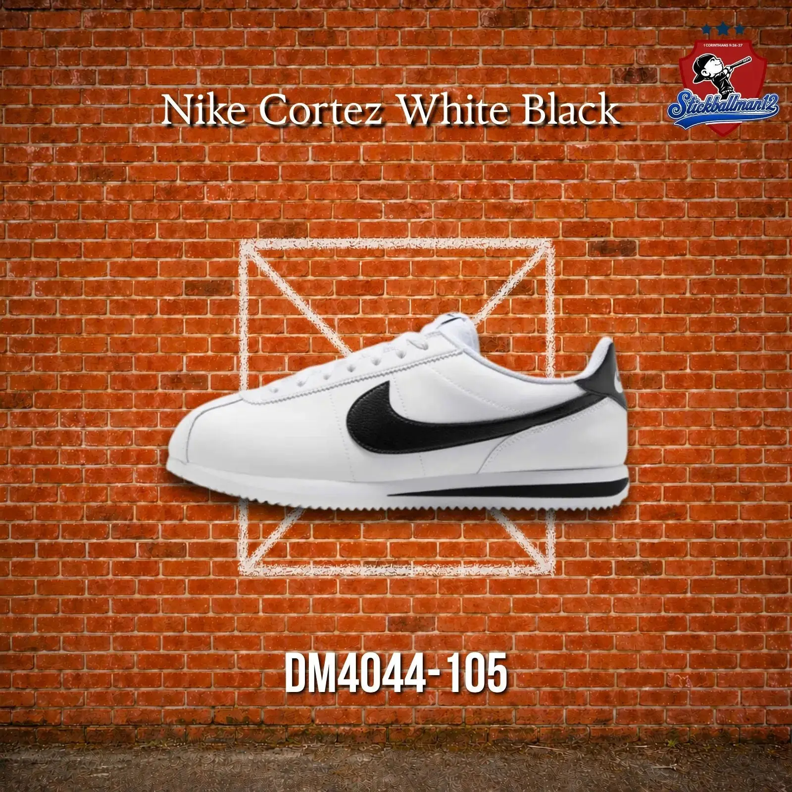 Nike Cortez White Black (DM4044-105)