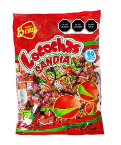 BENY Locochas Watermelon Hard Candy 1LB 0.98 Oz 60pcs Mexican Sweet Treats