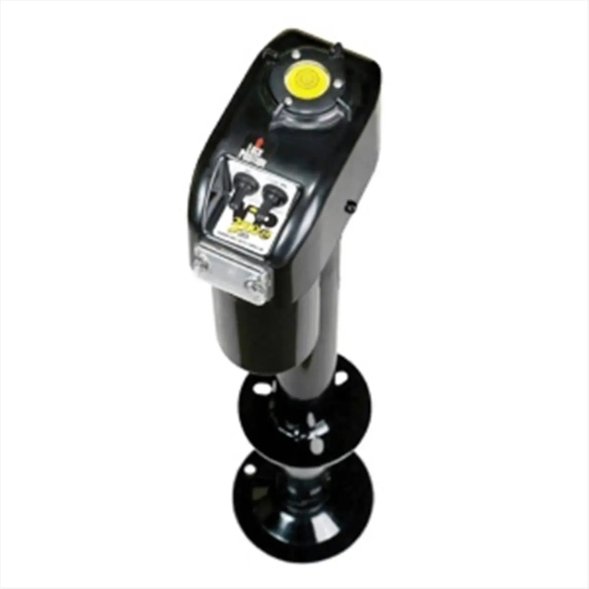 Jack Black 32453 3000lb VIP Power Tongue Jack, Powder-Coated Black, 18 In. Stroke, Button Control, Emergency Load-Unhook Crank Included, Car Repair Tools
