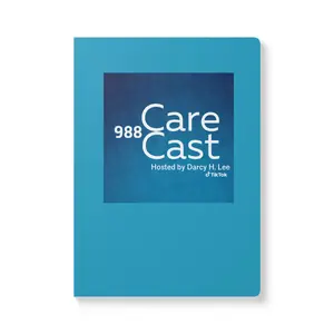 988 Care Cast Podcast Softcover Journal - Mindfulness Planner, Daily Notebook, Creative Writing Journal, Gift for Writers, Self-Care Organizer