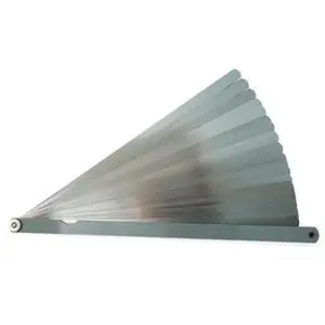 212 MAIN 12-Inch Long Reach Feeler Gauge Set, 25-Blade Metric Marked Test Gauge for Office & School Supplies, Cta Tools, Metric Markings