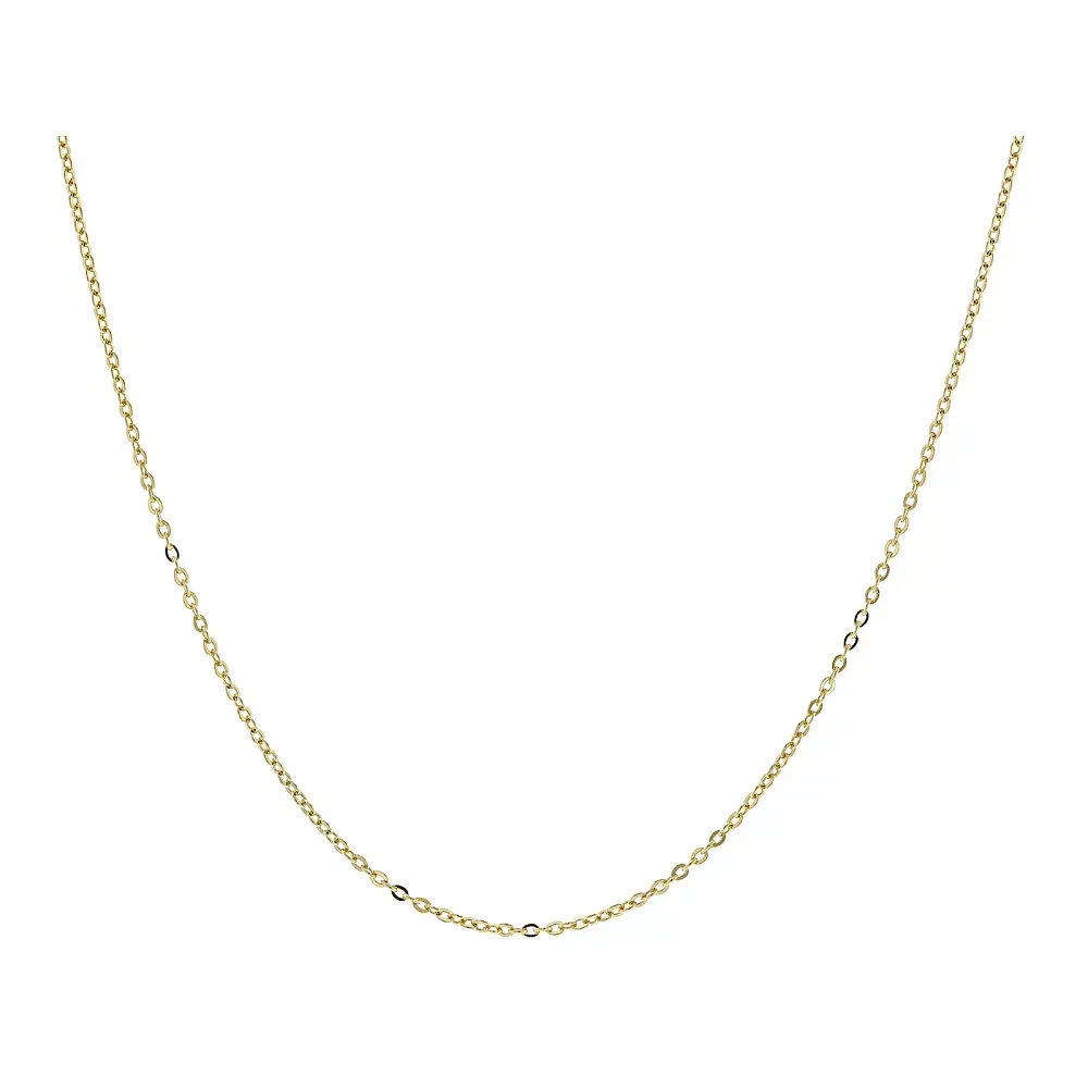 JTV 14k Yellow Gold 0.5mm Cable 16" Necklace