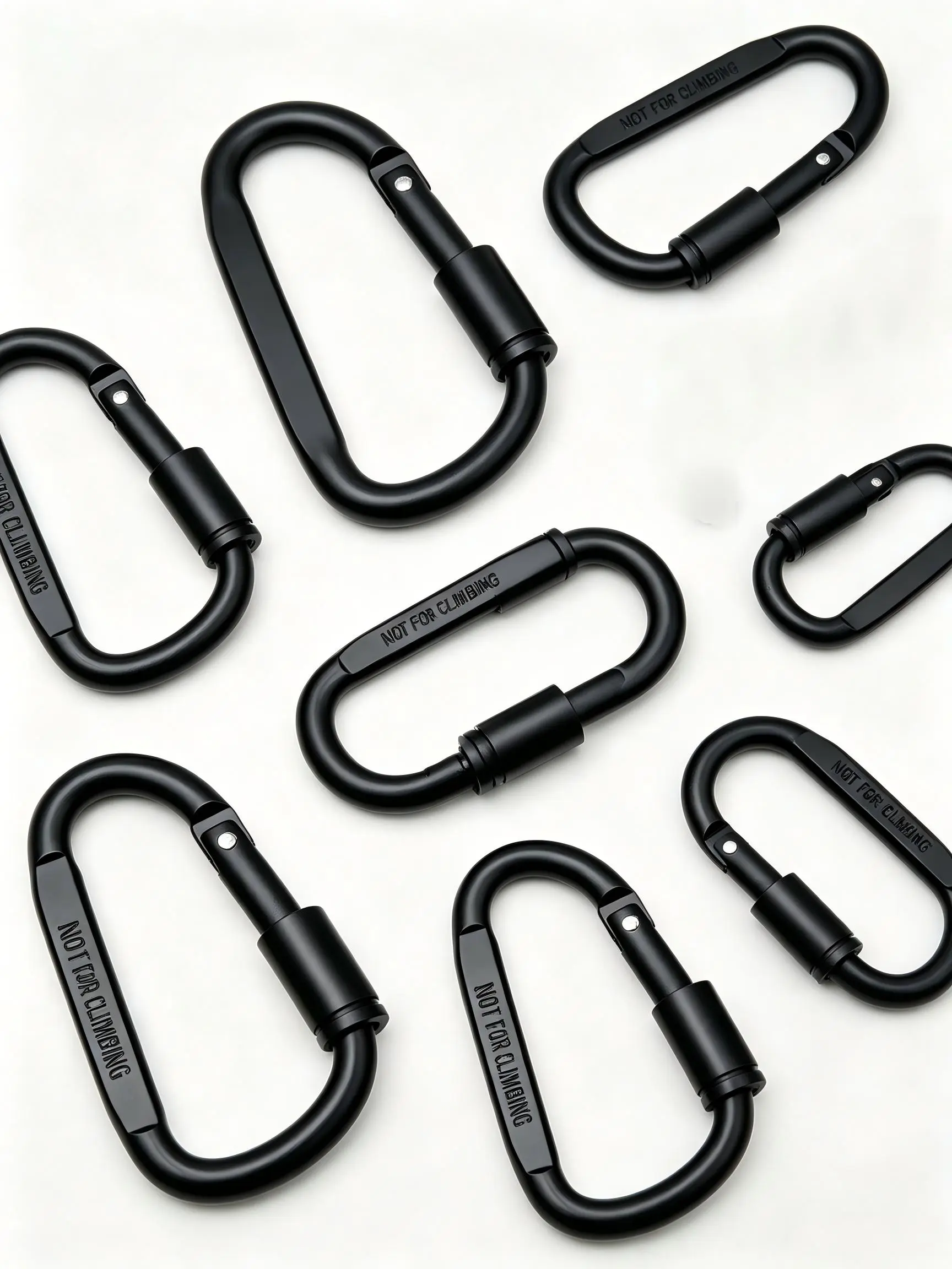 D Shape Screw Lock Carabiner Clip, Aluminum Carabiner Hooks NOT FOR CLIMBING, Heavy Duty D Carabiners for Camping Hiking Backpack Keychain Outdoor Gear portable ct truck bike