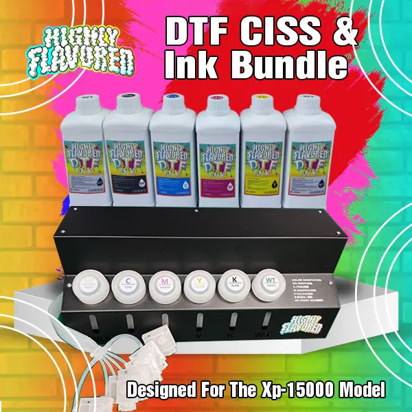 DTF Ciss and Ink Bundle (For Xp-15000 Model) DTF Ciss and Ink Bundle (For Xp-15000 Model)