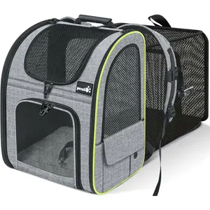 Pecute Expandable Cat Backpack with Breathable Mesh for Cats Small Dogs Puppies