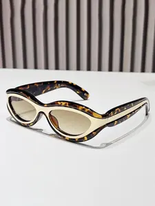 Leopard Cat Eye Sunglasses for Women & Men, TikTok Viral Y2K Animal Print Shades, Trendy Fashion Eyewear for Beach, Travel, Driving, Festival & Everyday Summer Streetwear Looks
