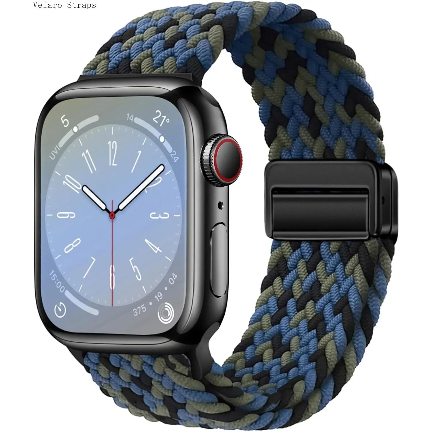 Tight Woven Elastic Nylon Watch Strap with Magnetic Buckle, Tool-Free Breathable Band for Smartwatches, Fits 140–240Mm, Smartwatch Accessories, Wearable, Adjustable, Sporty